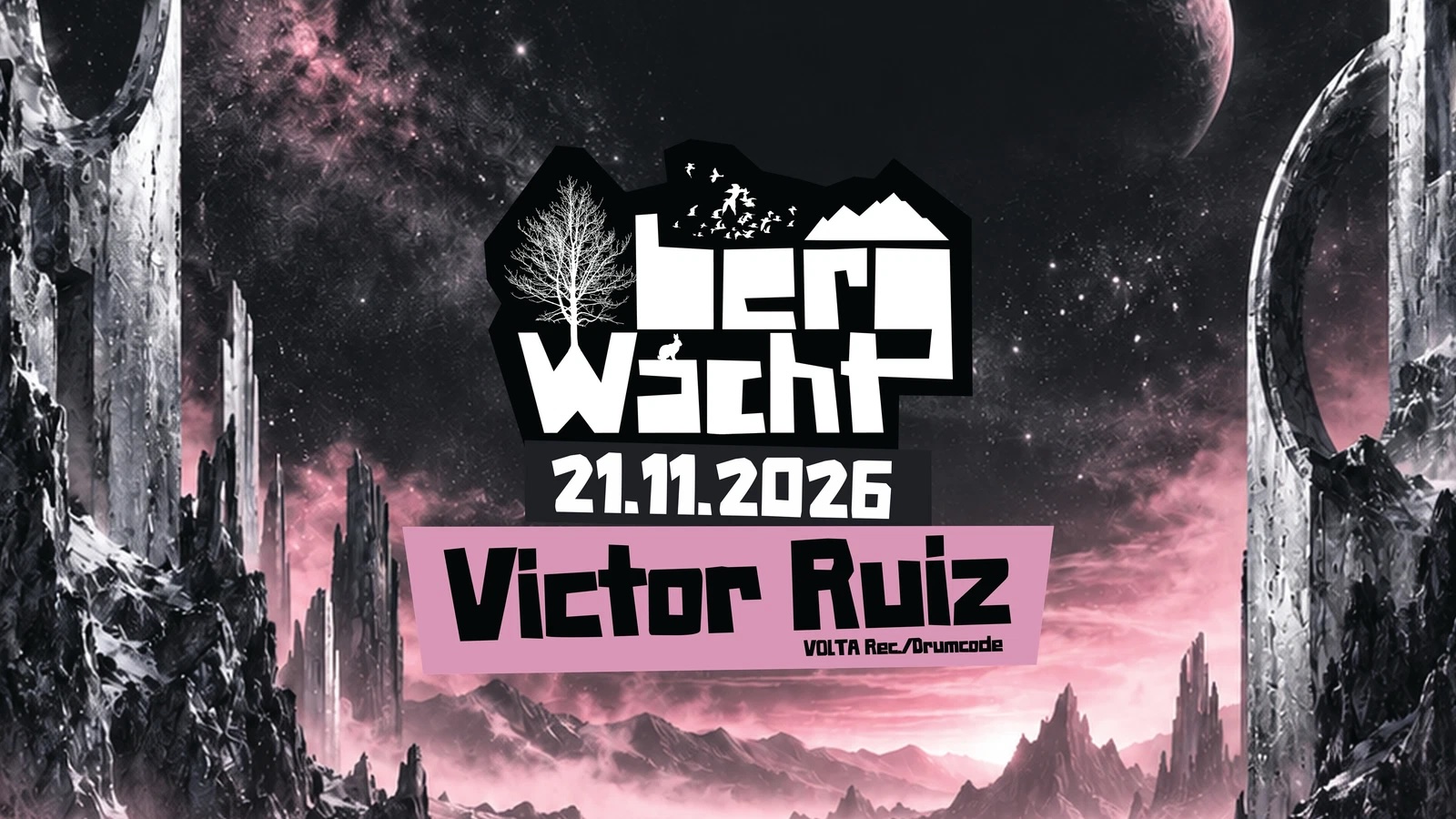 Flyer: BergWacht w/ Victor Ruiz uvm.
