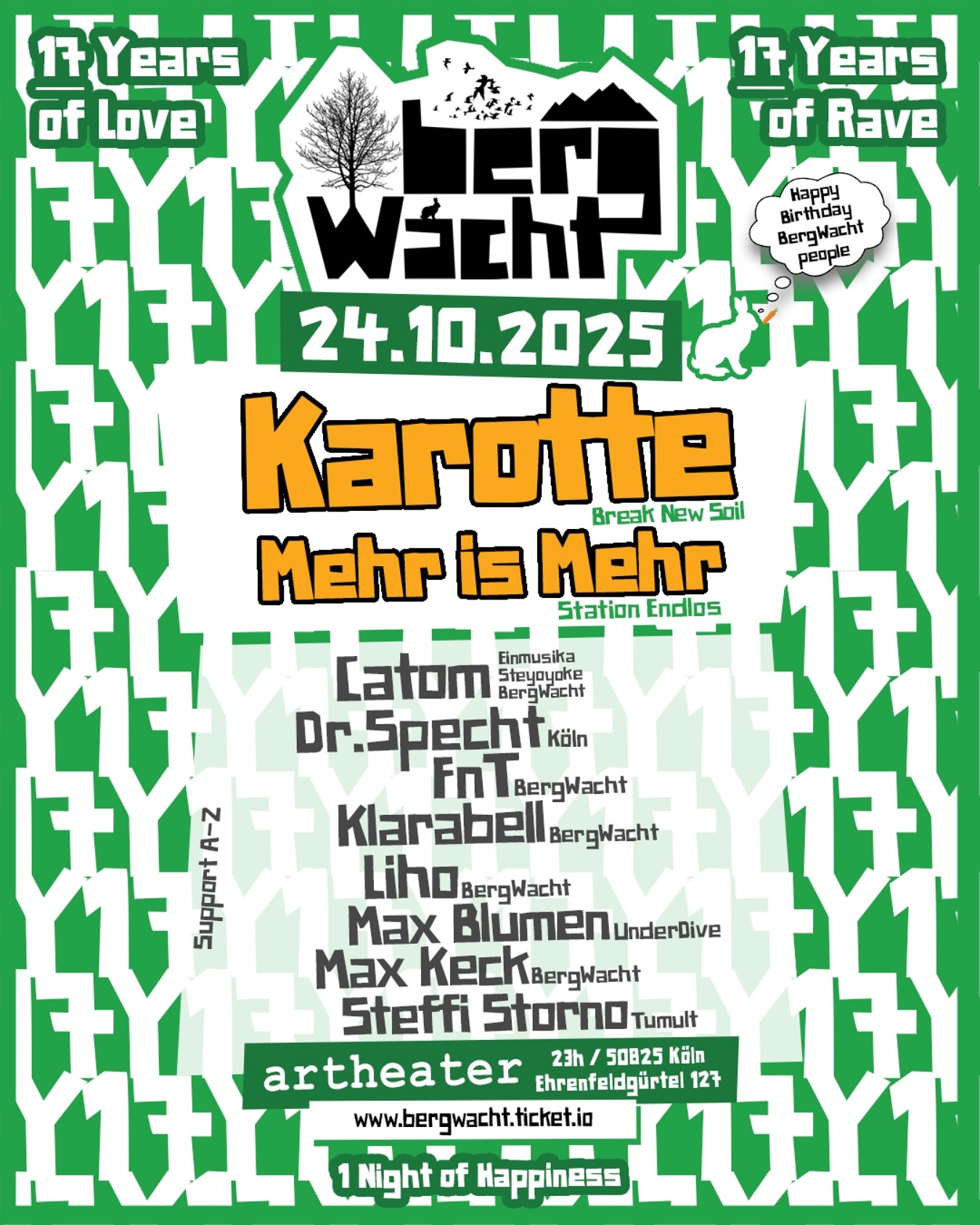 17 Jahre BergWacht w/ Karotte, Mehr is Mehr uvm.