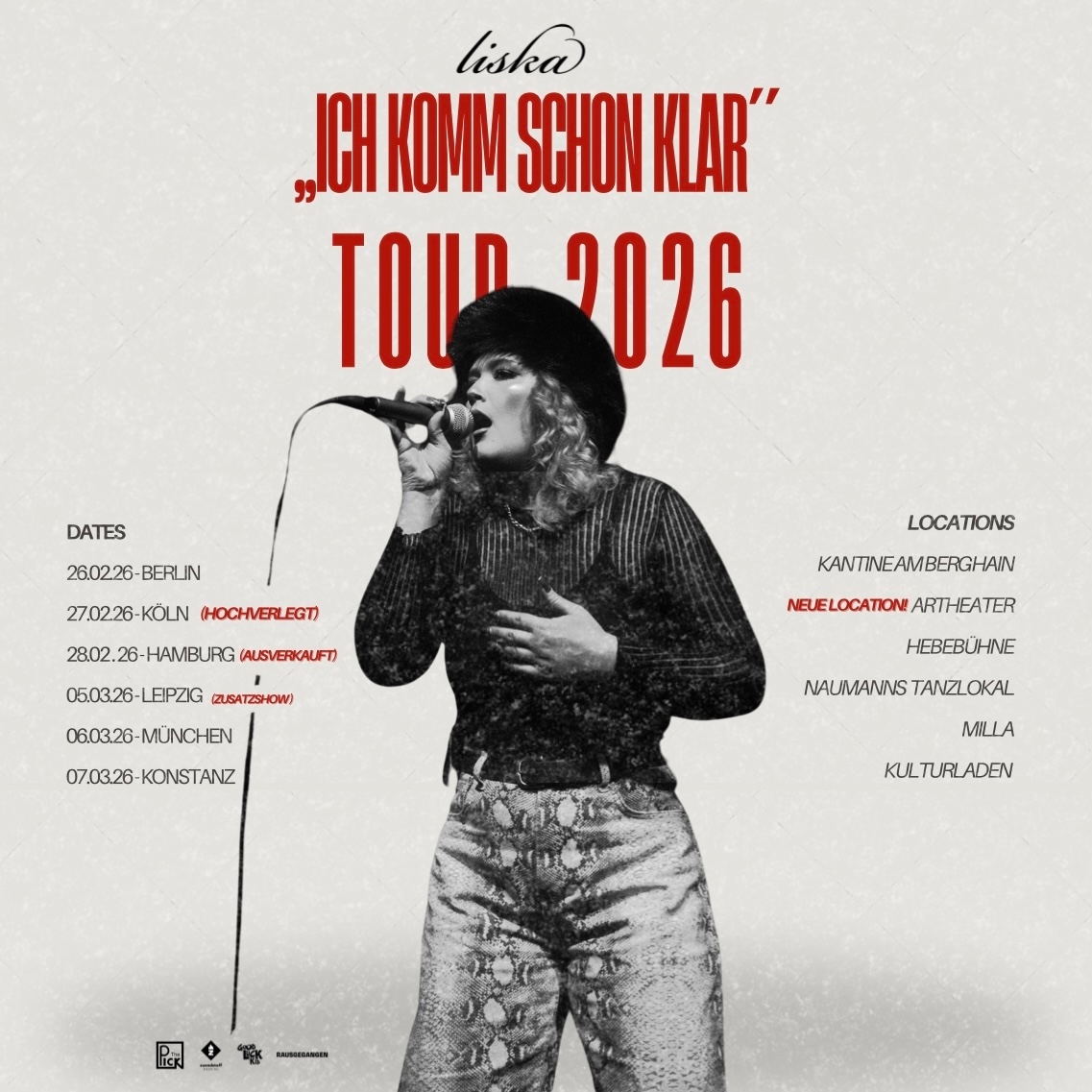 Liska | Ich komm schon klar &ndash; Tour 2026