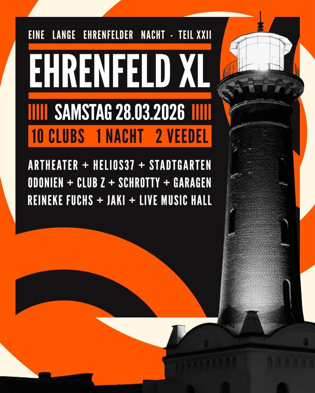 EHRENFELD XL | 10 Clubs, 1 Nacht, 2 Veedel