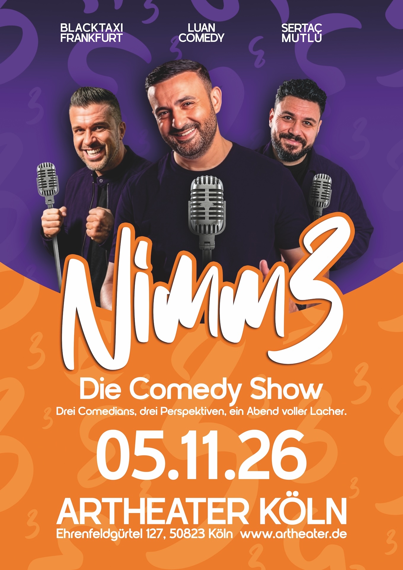 4c_Nimm_3_Poster Cologne Comedy Festival: NIMM 3 – Die Comedy-Show