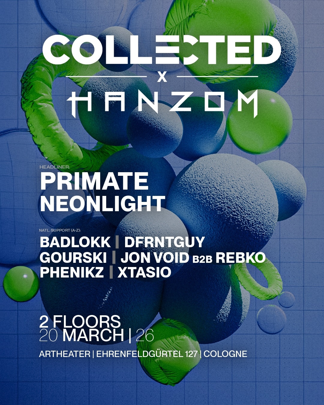 Primate, Neonlight and more pres. by Collected & Hanzom