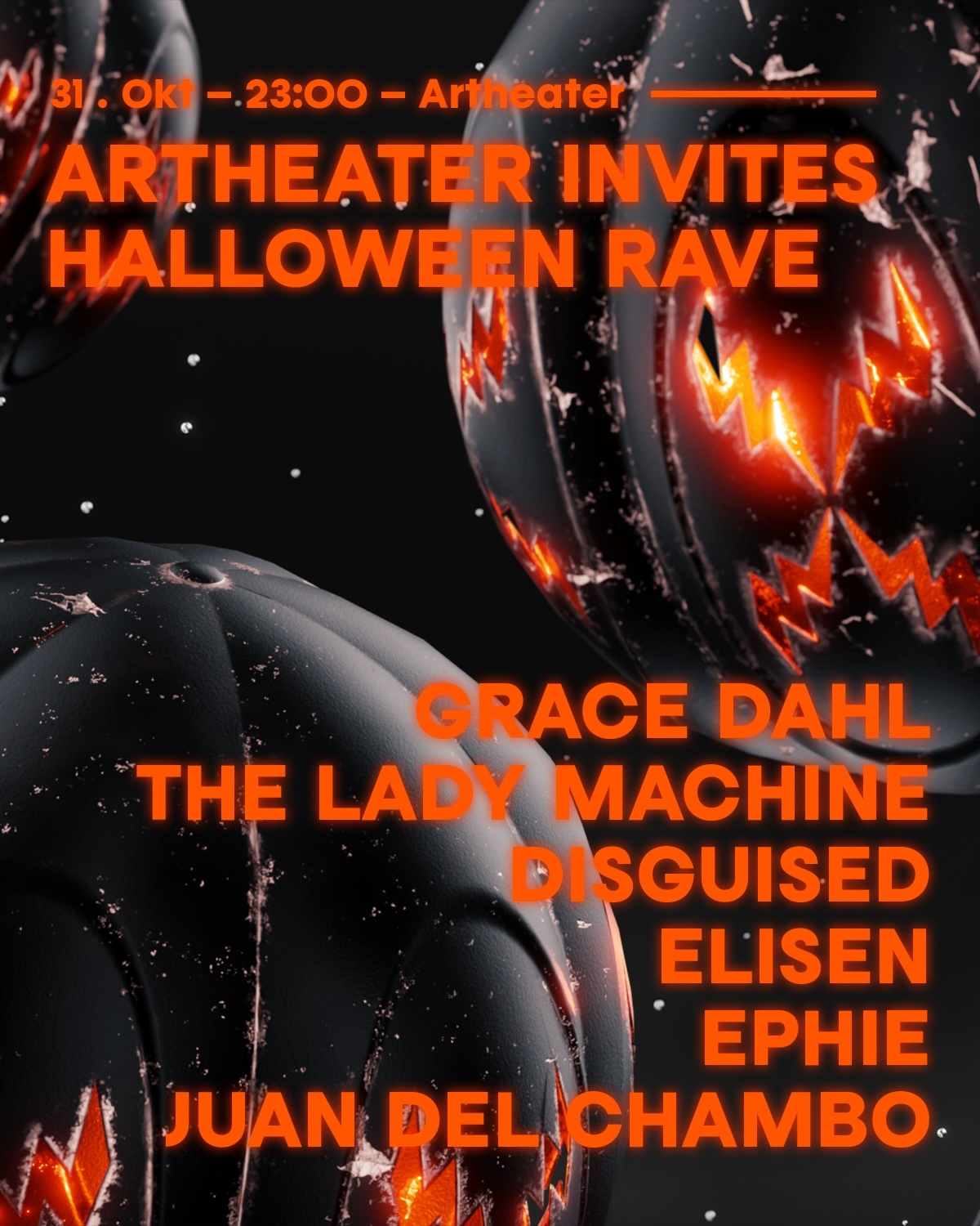 5x4_invites_31_10 Artheater Invites | Grace Dahl | The Lady Machine | Disguised | Halloween